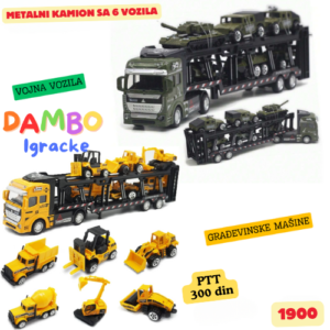 Metalni kamion sa 6 vozila