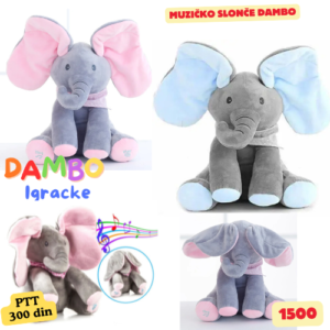 Slonce FLAPPY interaktivna plisana igračka