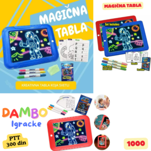Magična svetleća tabla za crtanje (Magic Pad)