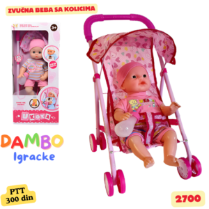 Zvučna beba sa kolicima