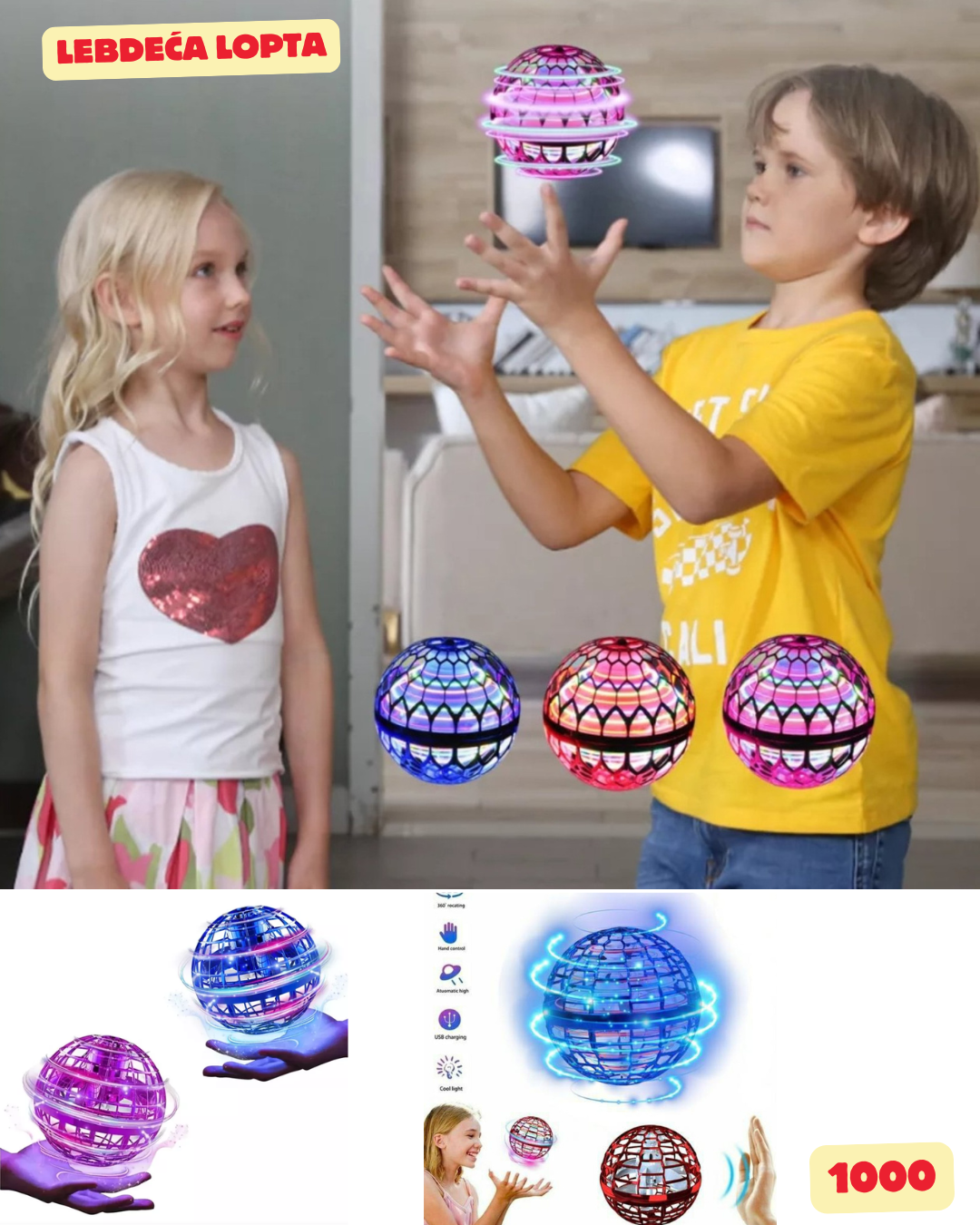 Magicna led leteca kugla