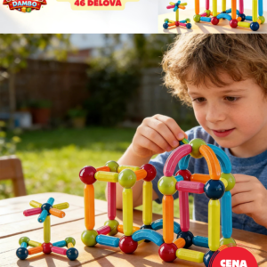 Magnetni štapići 46 delova